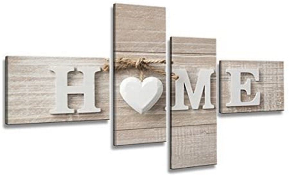 Visario Kunstdruck 4 er Set auf Leinwand Visario 160 x 70 cm fertig zum Aufhängen, 6502