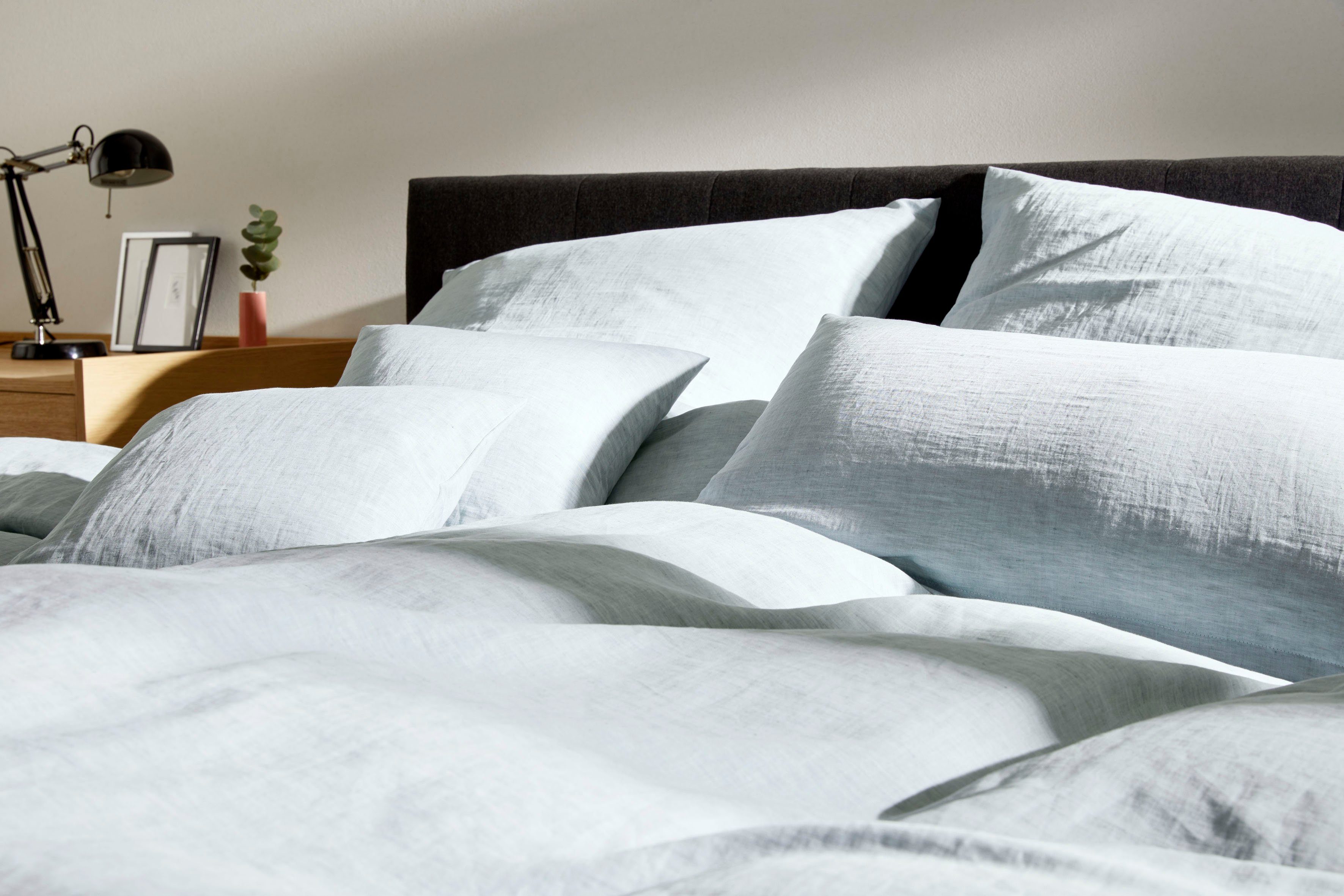 Elegante Bettwäsche Breezee, Halbleinen, 2 teilig, günstig online kaufen