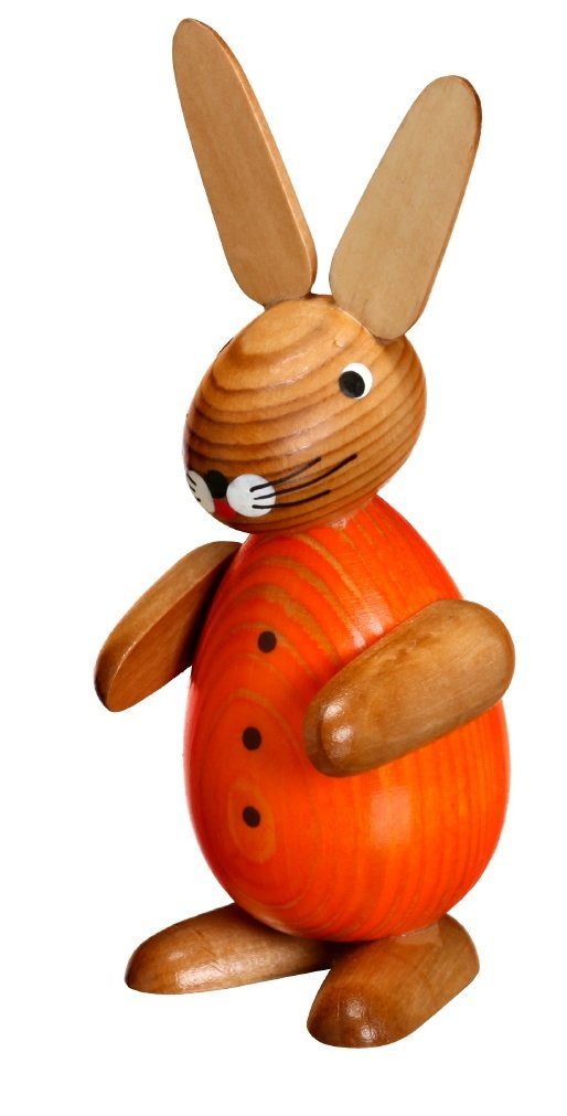 Osterhase Osterfigur Osterhase mit Korb BxHxT ca 4,5 x 11 x 6,5cm NEU