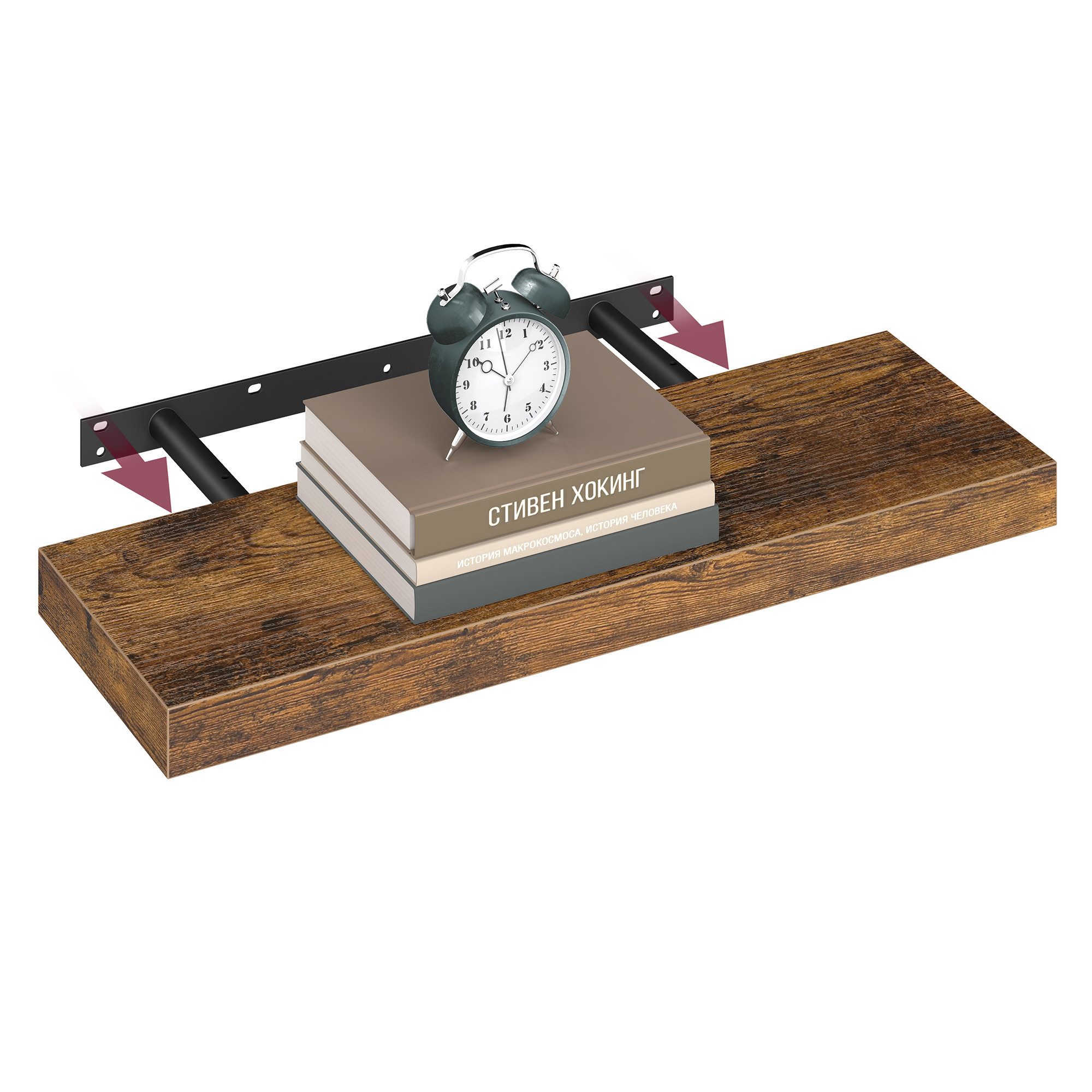 VASAGLE Wandregal, 1-tlg., Wandboard, 40 - 80 cm. Reduzierter Preis € 17,99. Unverbindliche Preisempfehlung € 28,99, (€ 17,99 pro 1 Stk)