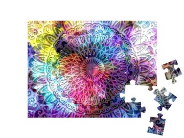 puzzleYOU Puzzle Digitale Kunst: Märchenhaftes Mandala, 48 Puzzleteile, puzzleYOU-Kollektionen Mandalas, Moderne Puzzles