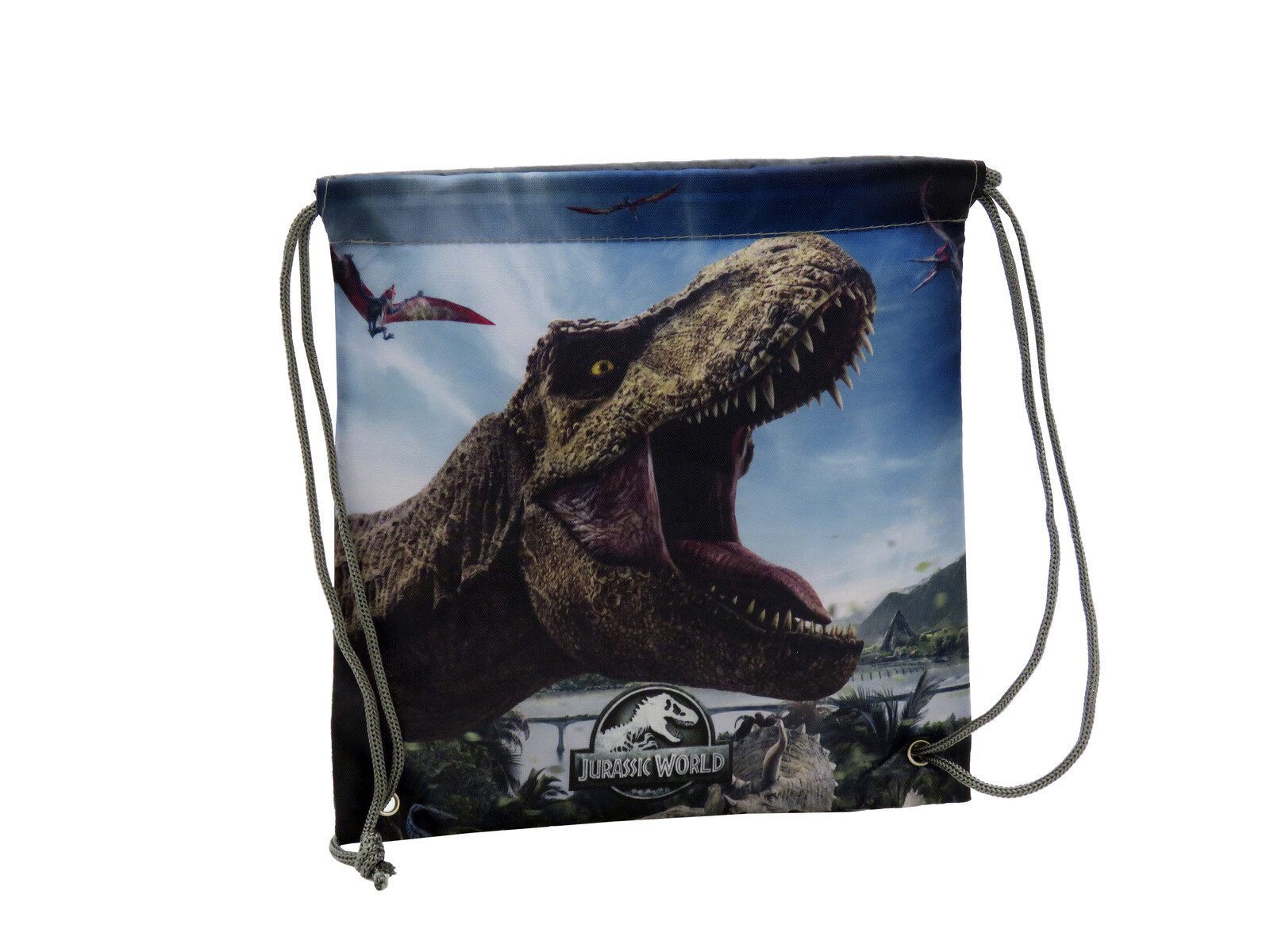 Jurassic World Brottasche Snackbeutel 22 × 23 × 1 cm Brottasche mit Kordelzug