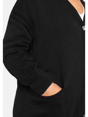 Sheego Cardigan Große Größen in Kurzform mit großen Taschen