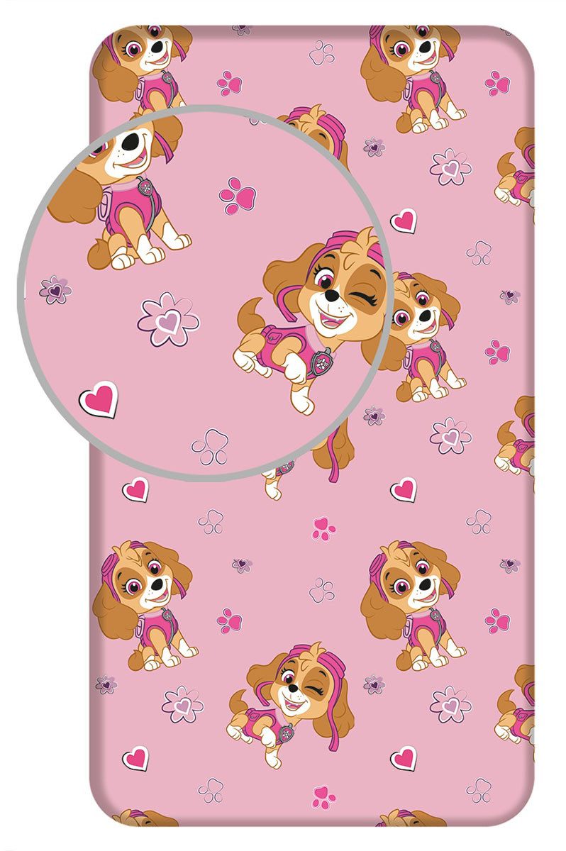 Jerry Fabrics Spannbettlaken Paw Patrol Spannbettlaken günstig online kaufen