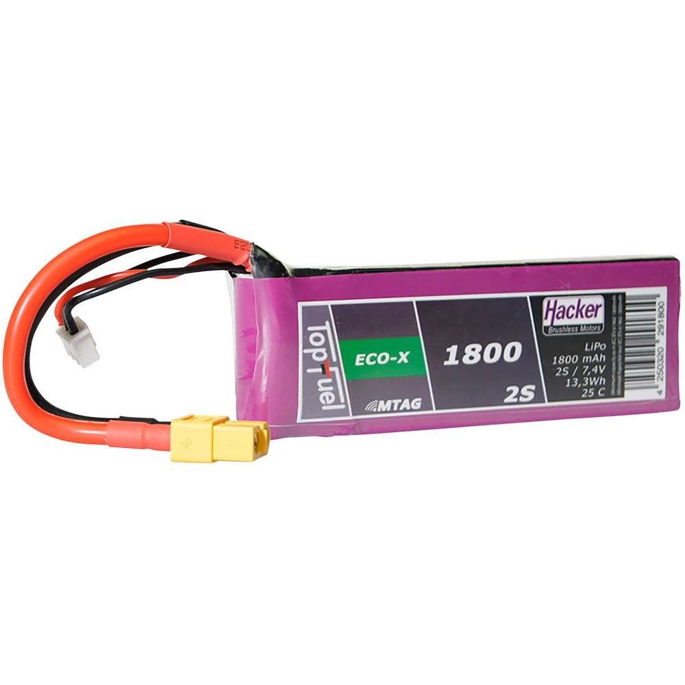 Hacker 7.4 V 1800 mAh 25C LiPo-Akku Akku