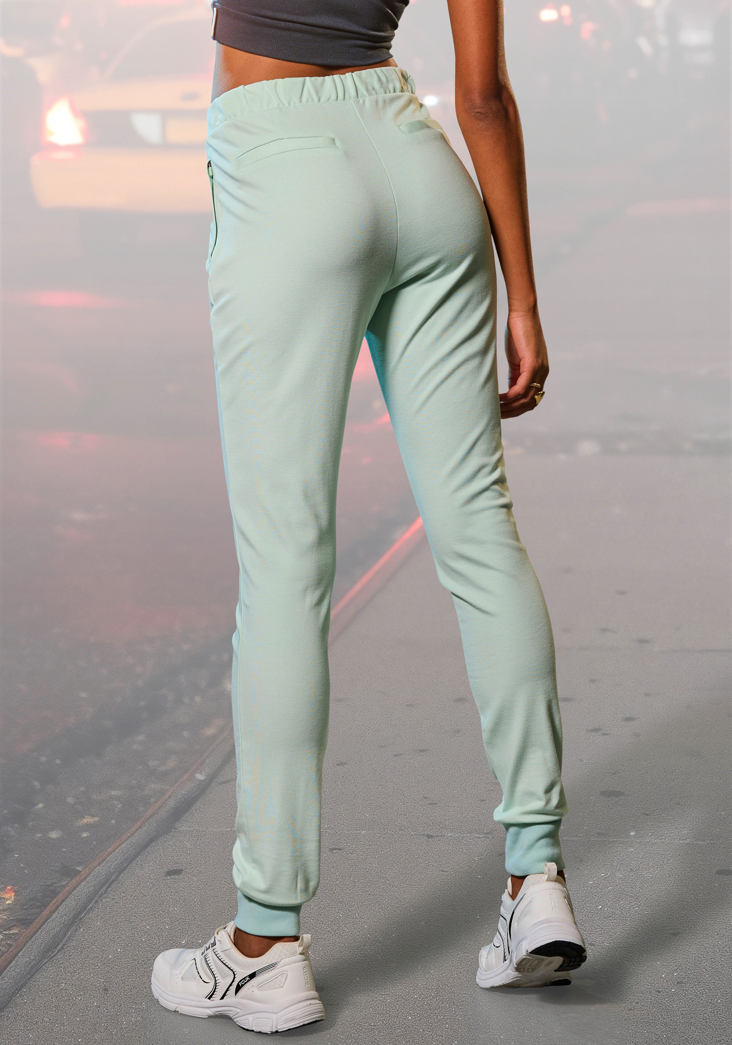 French Connection Loungepants schmale sportive Form, weich fließend