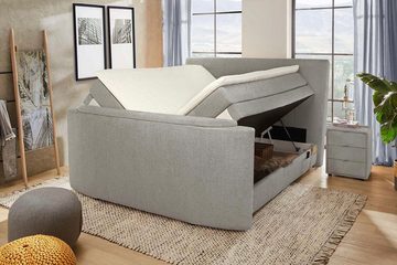 Jockenhöfer Gruppe Boxspringbett Bel Air erhältlich in der Größe 180x200cm, mit versenkbarem TV-Lift und Fernbedienung, Bettkasten/Stauraum