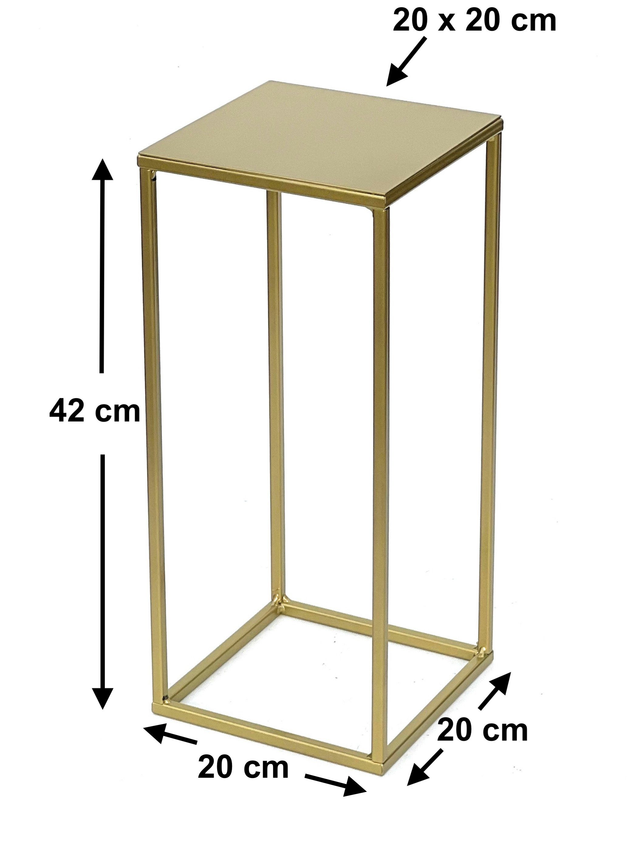 DanDiBo Blumenständer Metall Gold Eckig 82-42 günstig online kaufen