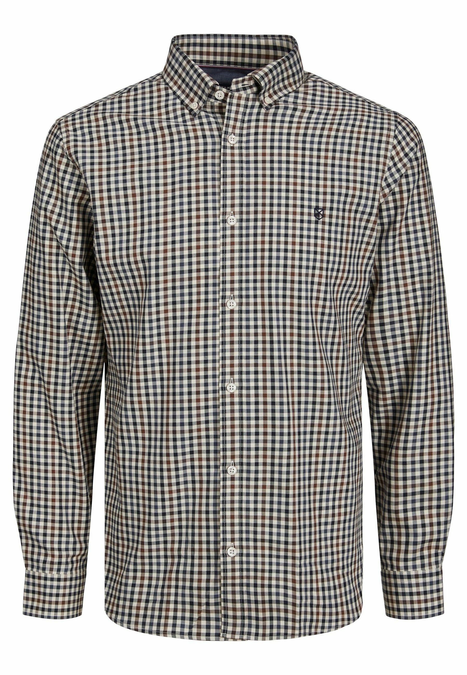 Jack & Jones Langarmshirt Knopfleisten Langarmshirt für Herren (1-tlg., keine Angabe)
