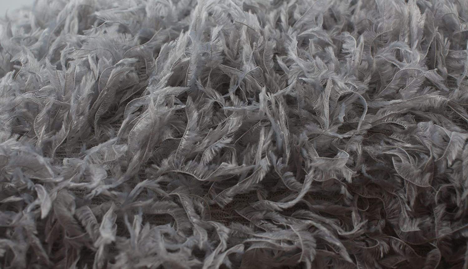 Frank Flechtwaren Kissenbezug mit Federn Zottellook grau