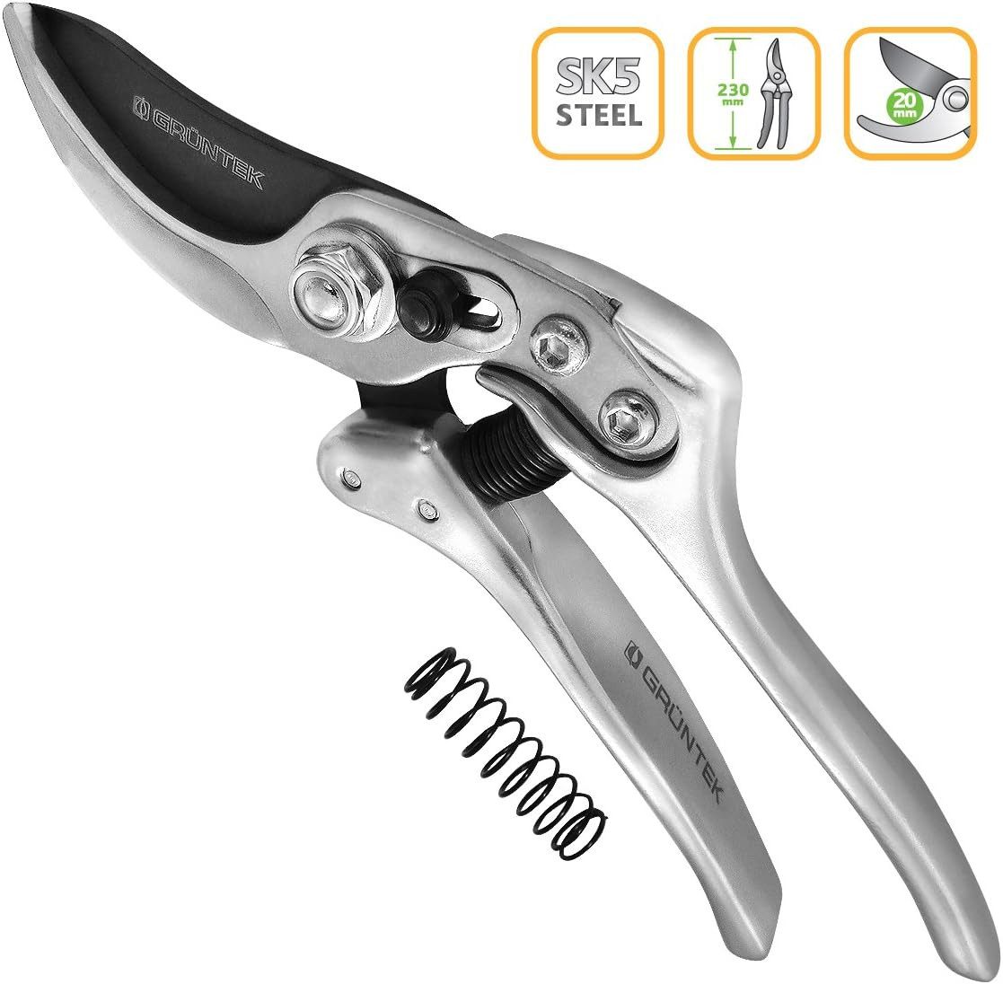 GRÜNTEK Gartenschere SILBERSCHNITT 230mm, Bypass Baumschere günstig online kaufen