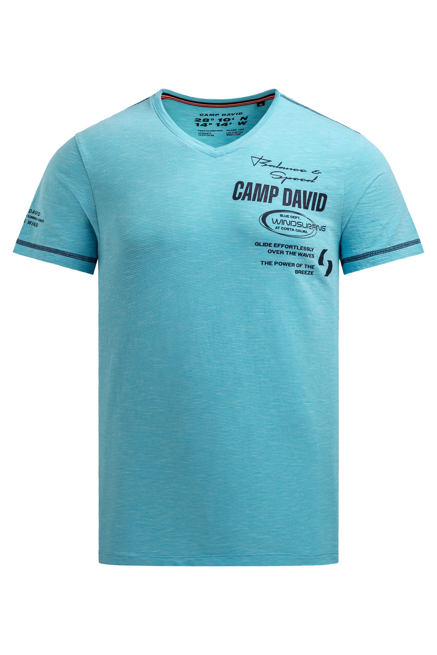 CAMP DAVID V-Shirt mit maskulinem V-Ausschnitt