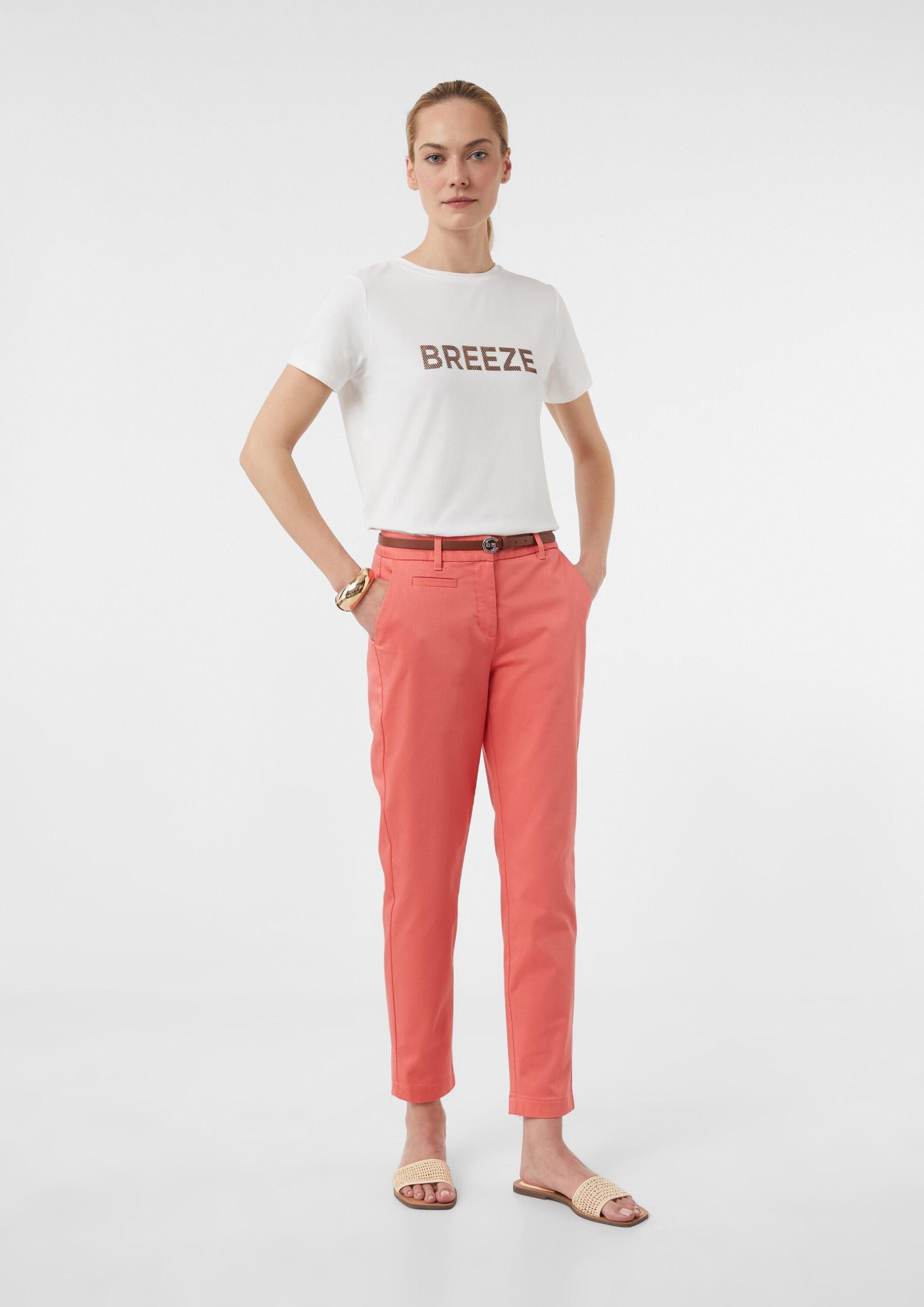 comma Chinos Hose Chino mit Gürtel