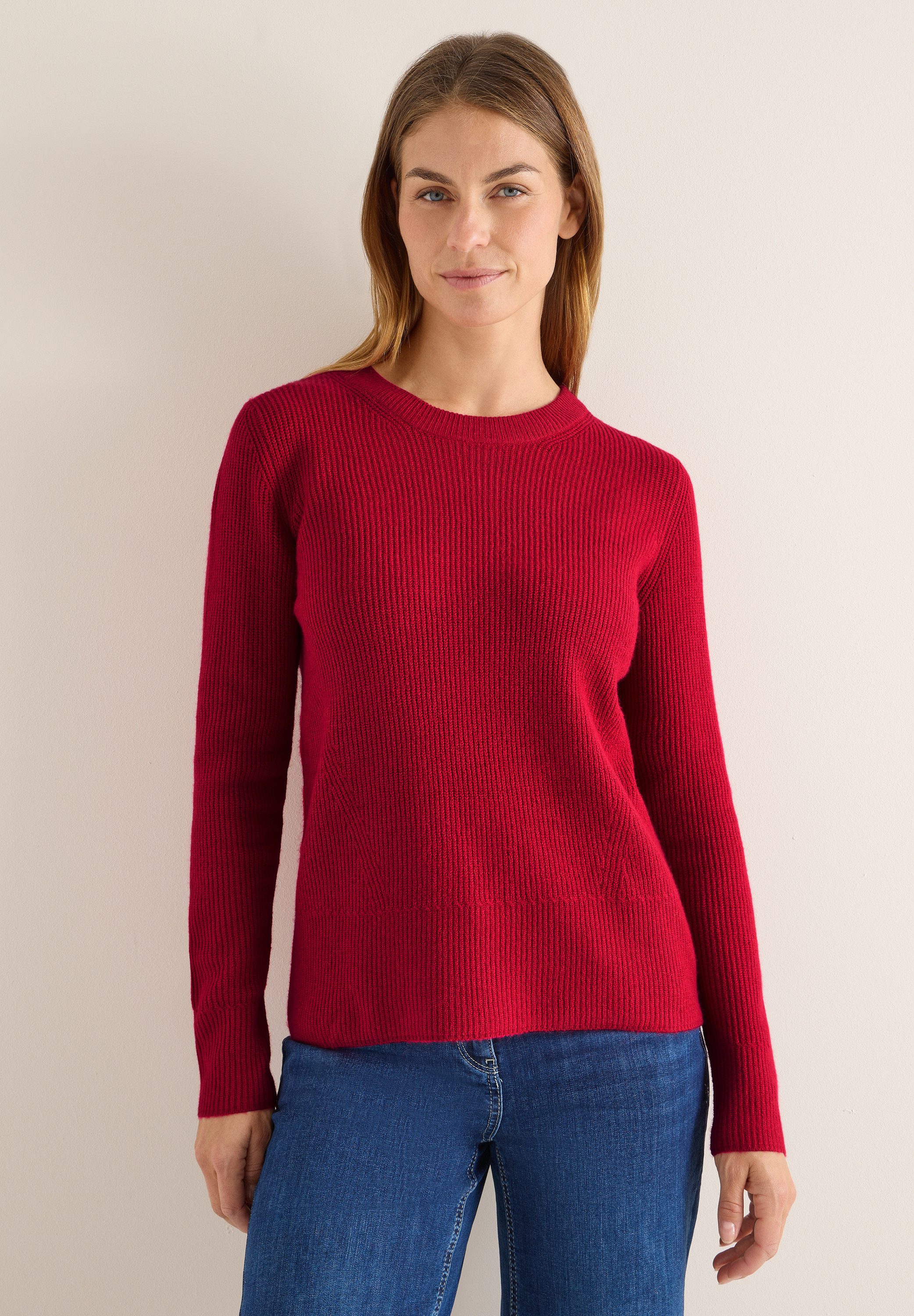 CECIL Strickpullover mit Rundhalsausschnitt günstig online kaufen