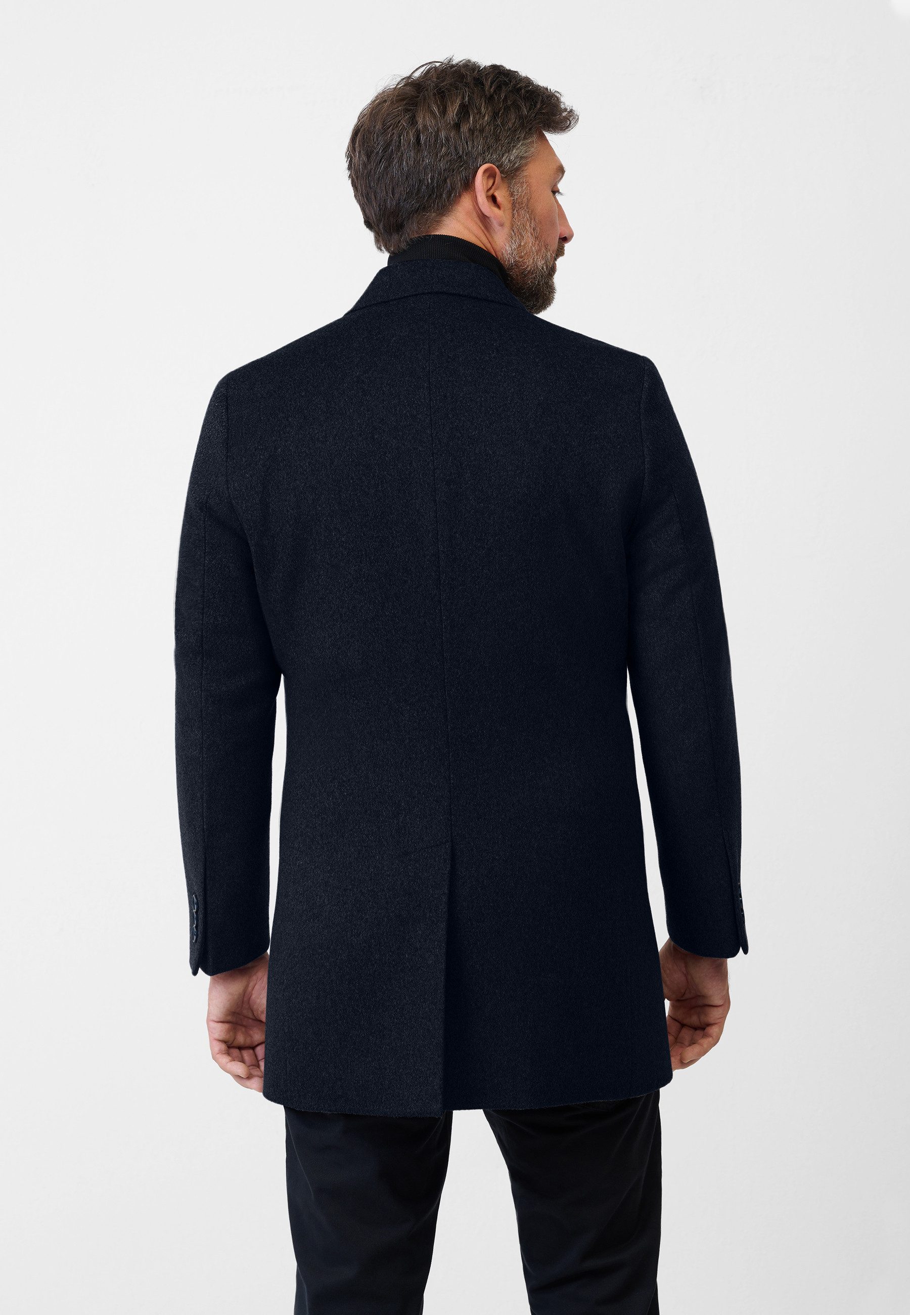 RICANO Kurzmantel Allessandro eleganter Kurzmantel mit Reverskragen und Knopfleiste