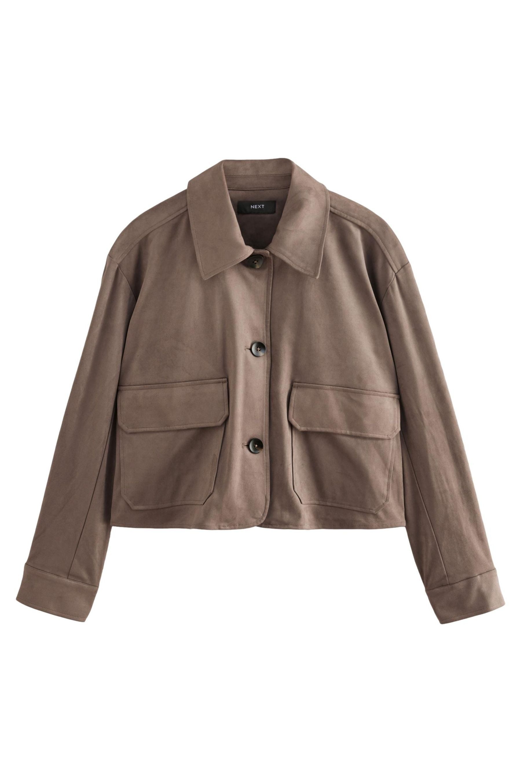 Lederimitatjacke Jacke aus Velourskunstleder