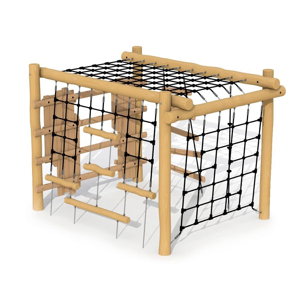 Europlay Klettergerüst Klettergerüst Schwalbennest, Must-have für Kita, Kindereinrichtungen, Grundschule