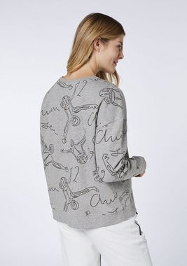 Chiemsee Sweatshirt Sweatshirt mit Label-Art-Muster 1