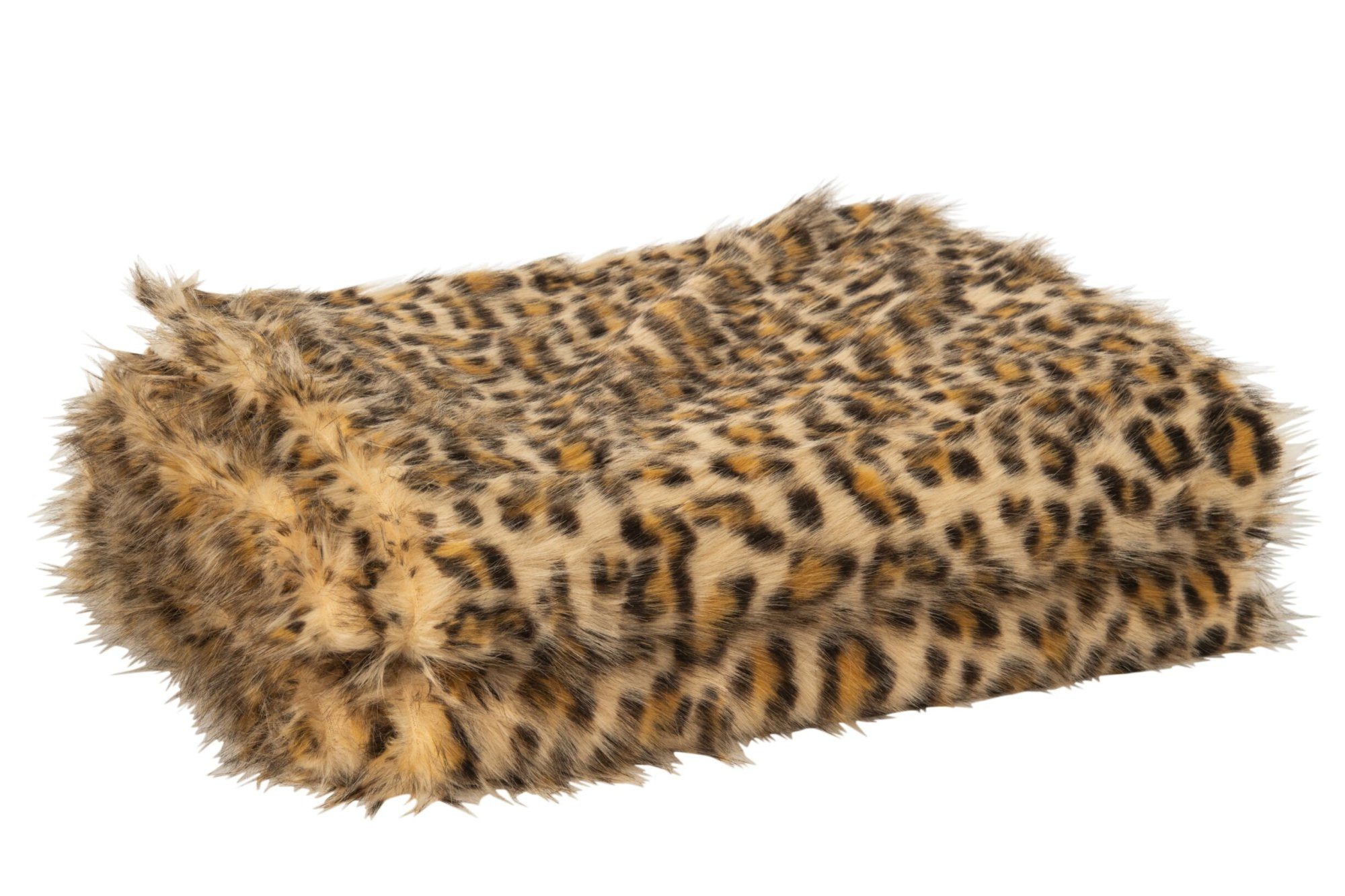 Wohndecke Kuscheldecke Leo mit Leopardenmuster braun beige 130 x 180 cm, MF – Bild 3 von 5