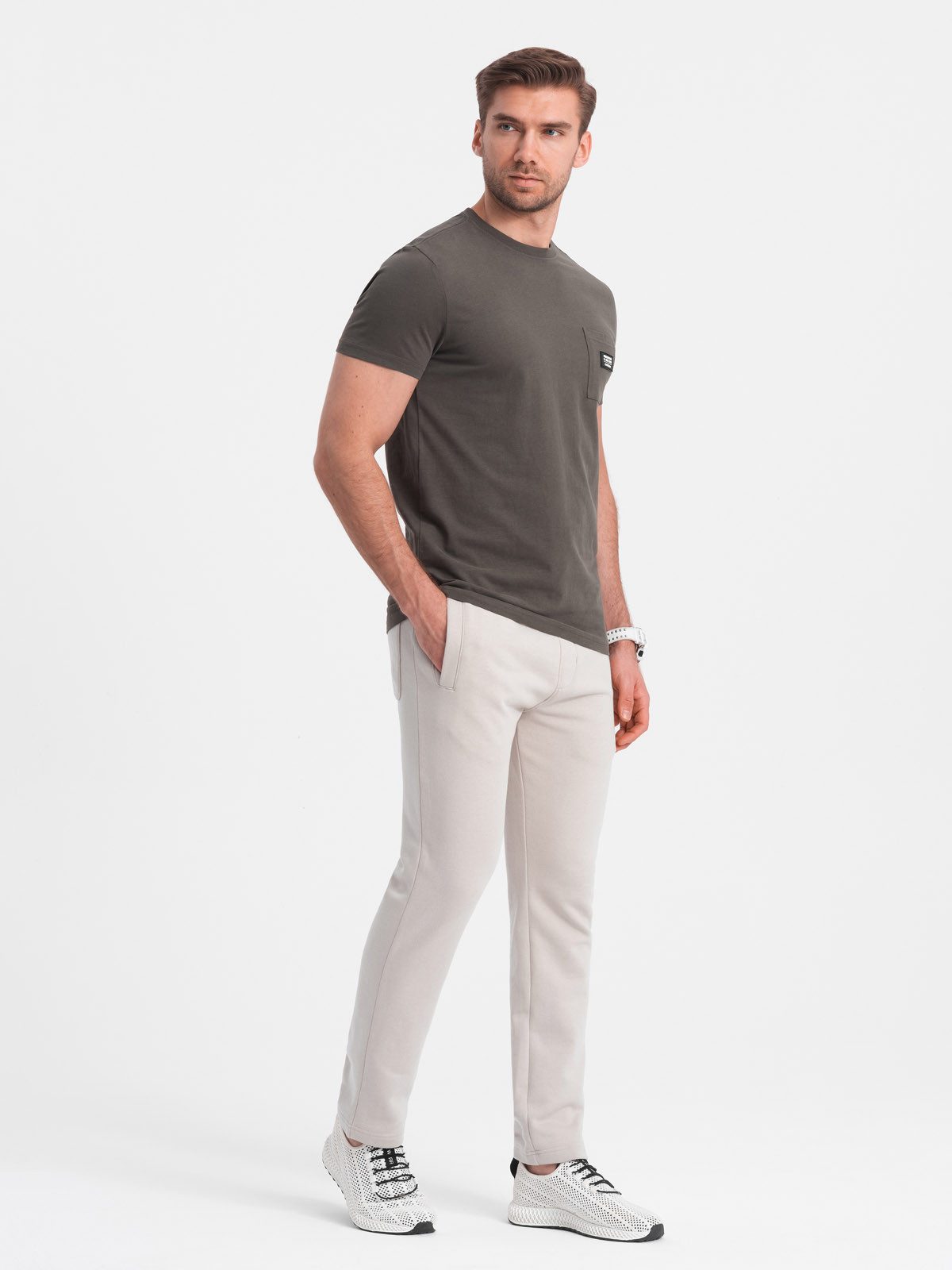 OMBRE Sweathose Herren Sweathose mit geradem günstig online kaufen