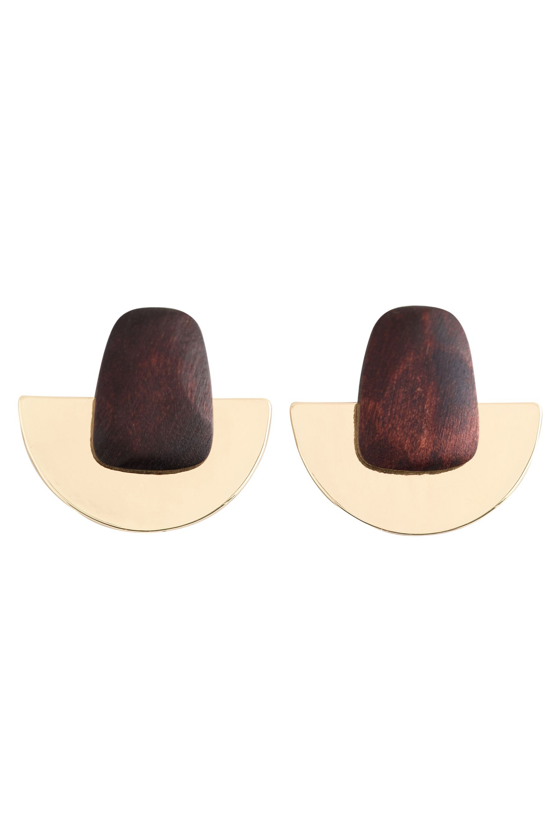 Next Paar Ohrstecker Fächer-Ohrstecker aus Holz (1-tlg)