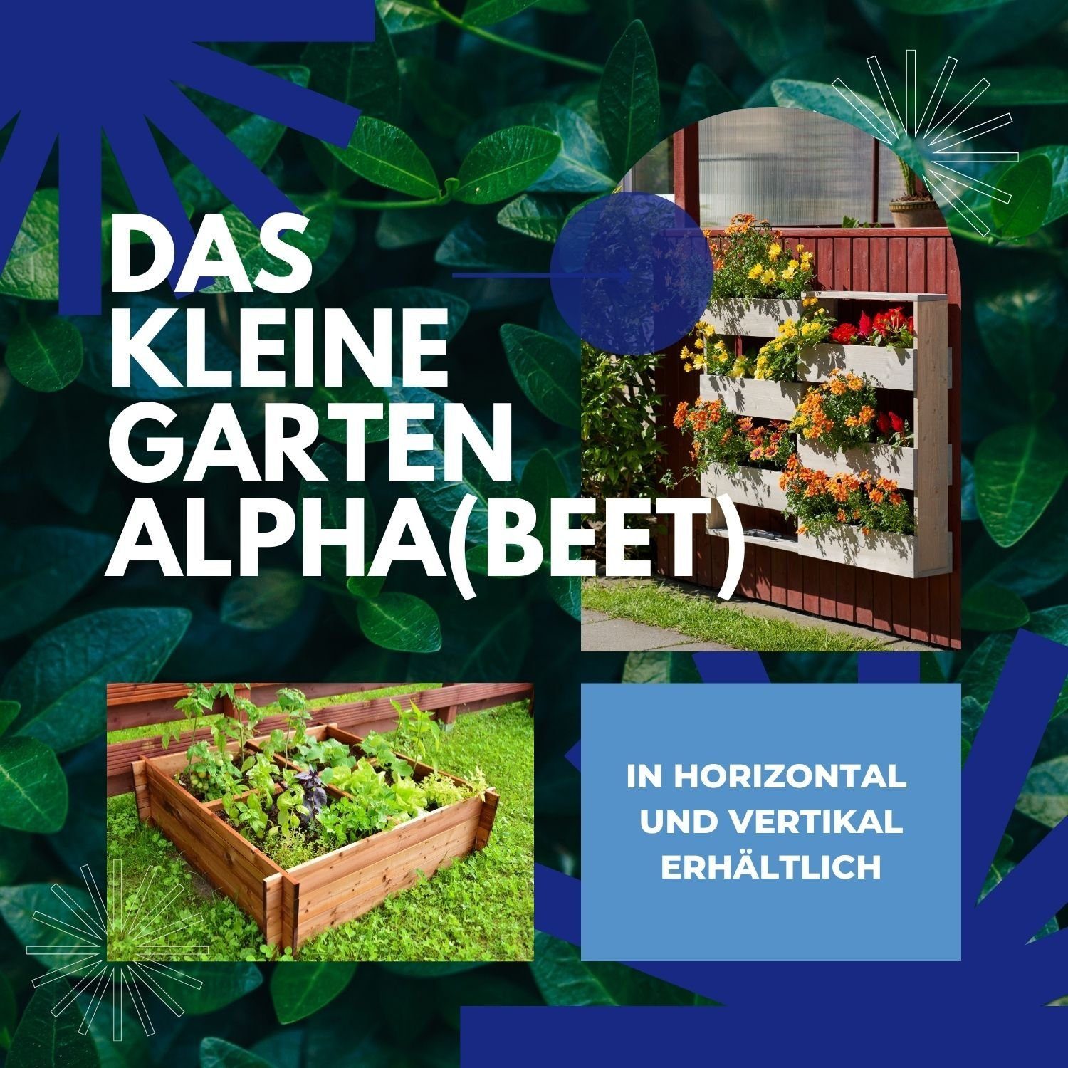Coemo Hochbeet, Grau Vertikalbeet aus Holz mit 6 Pflanzkästen Hochbeet Blumenkasten