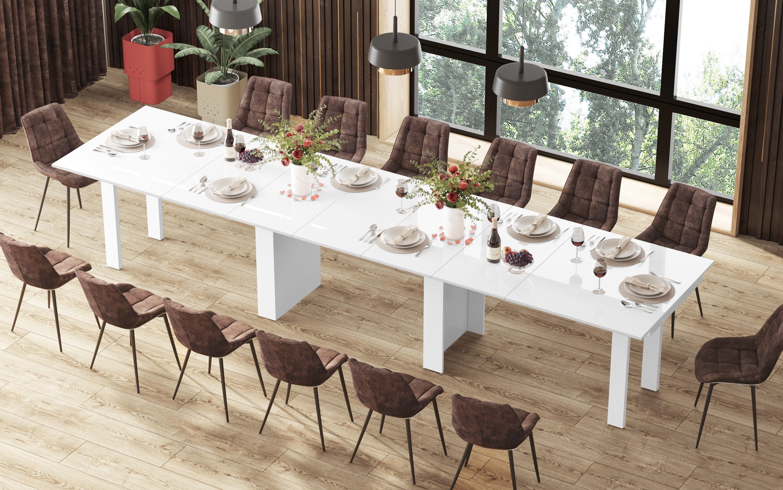 designimpex Esstisch Design HMA-111 Tisch XXL günstig online kaufen