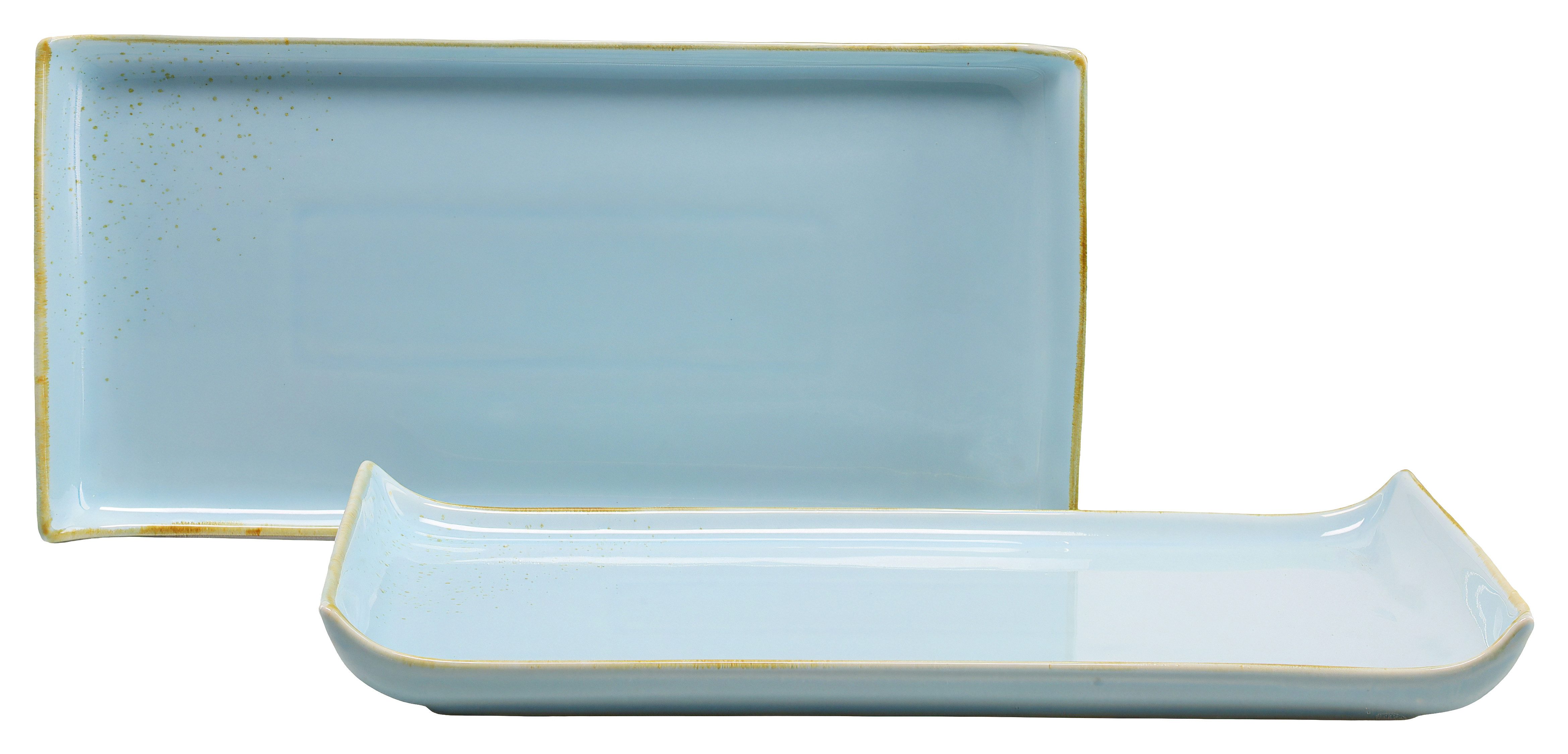 CreaTable Servierplatte Nature Collection, Steinzeug, (Set, 2-tlg), Servier Set, 33x16,5 cm