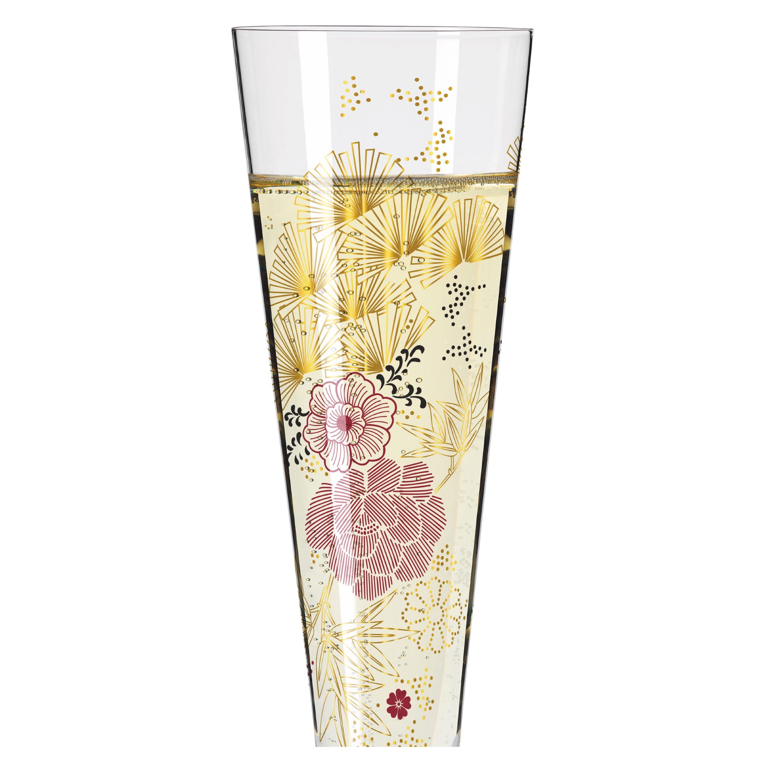 Ritzenhoff Champagnerglas Goldnacht, Kristallglas