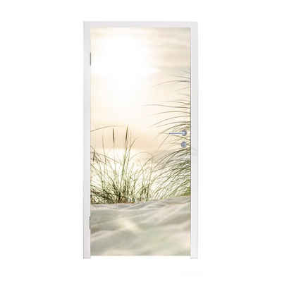 MuchoWow Türtapete Dünen am Wattenmeer, Matt, bedruckt, (1 St), Fototapete für Tür, Türaufkleber, 75x205 cm