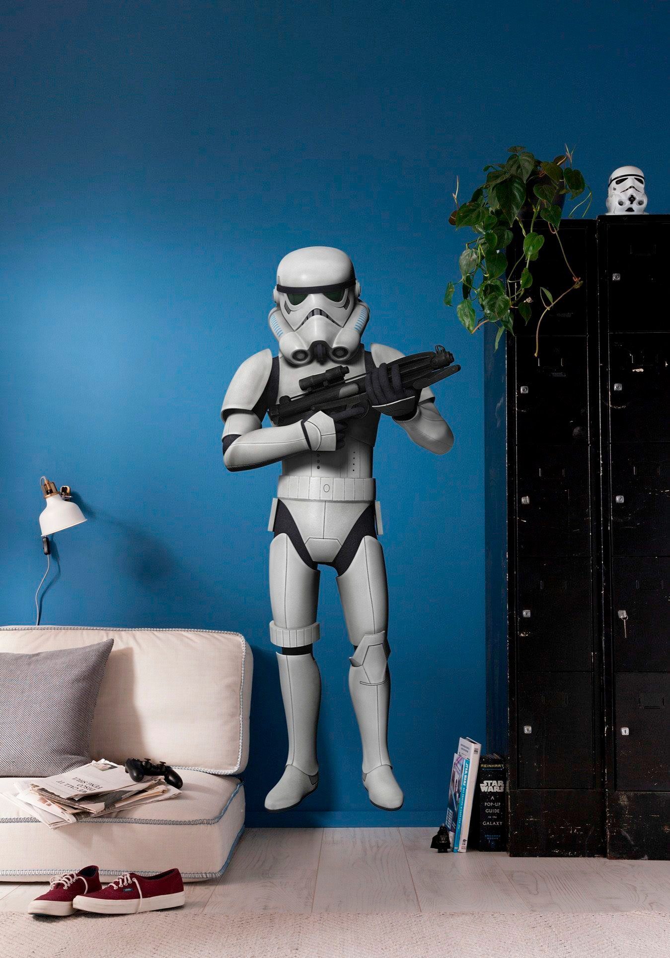 Komar Wandtattoo Star Wars Stormtrooper - Größe 100 x 70 cm (4 St), selbstklebend, Wandsticker, Kinderzimmer
