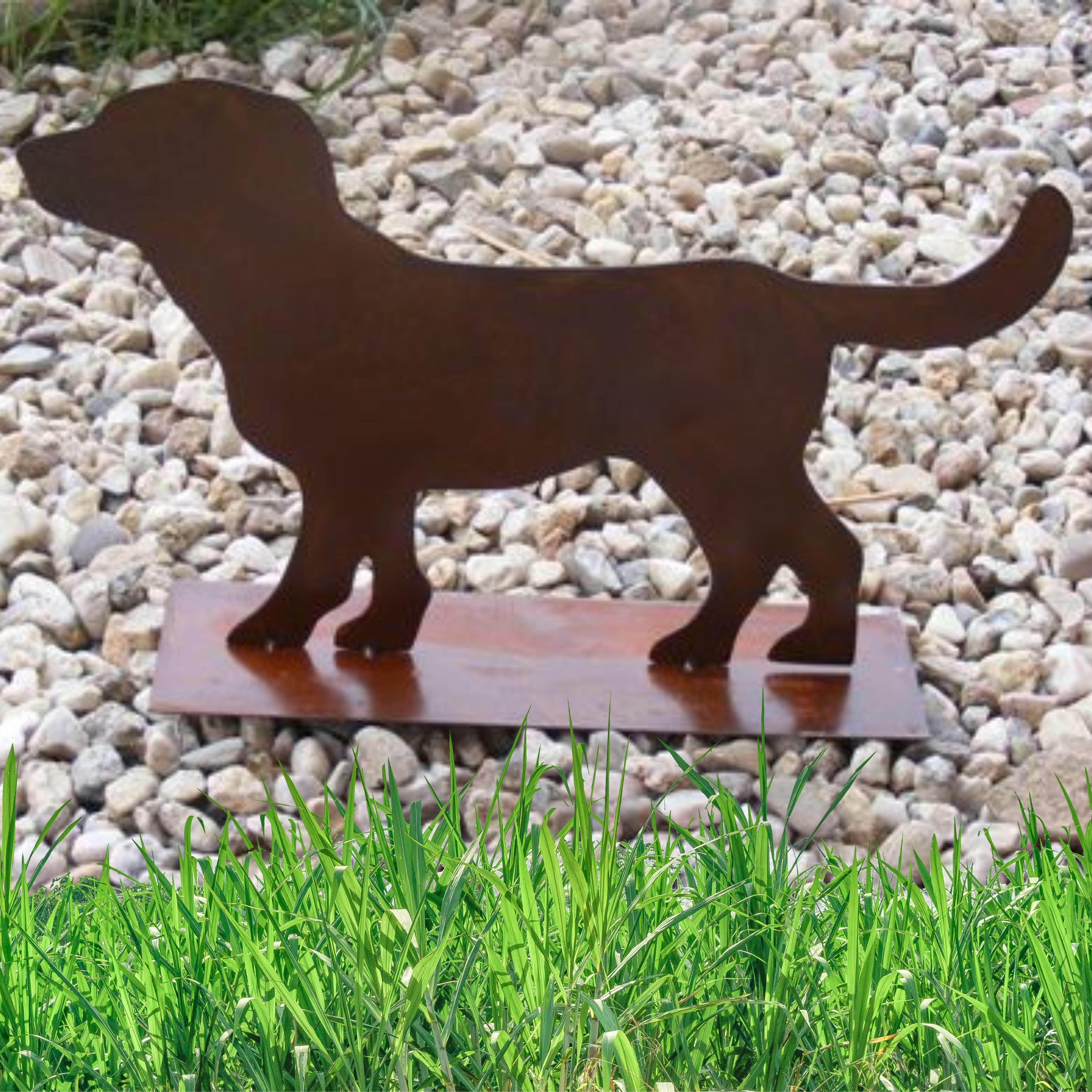 Rostikal Gartenfigur Hund Deko Figur Garten günstig online kaufen