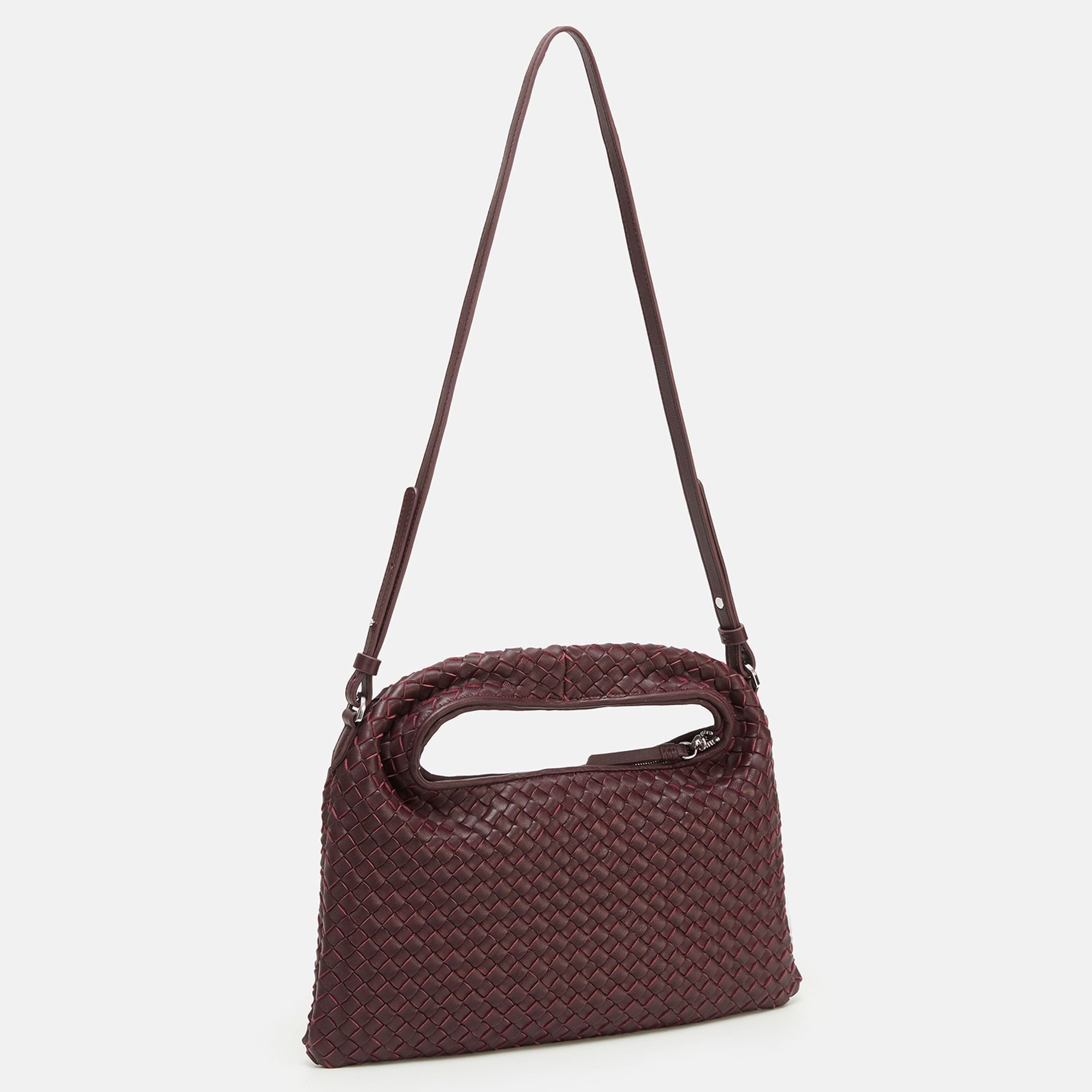 Les Visionnaires Schultertasche Sadie Weave, Leder günstig online kaufen