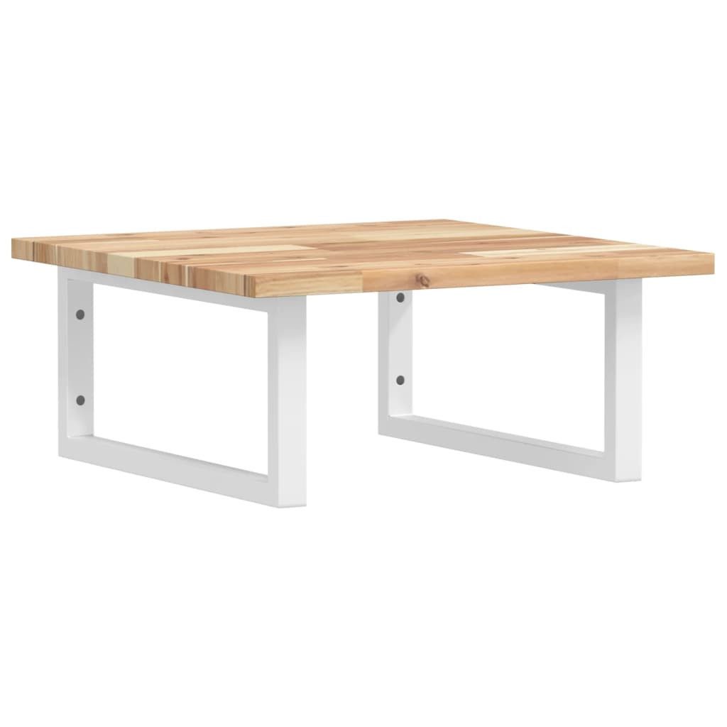 vidaXL Badezimmerspiegelschrank Waschbeckenregal Wandmontage Stahl und nholz (1-St)
