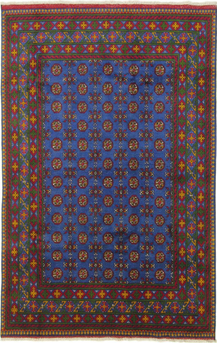 Orientteppich Afghan Akhche 160x249 Handgeknüpfter Orientteppich, Nain Trading, rechteckig, Höhe: 6 mm