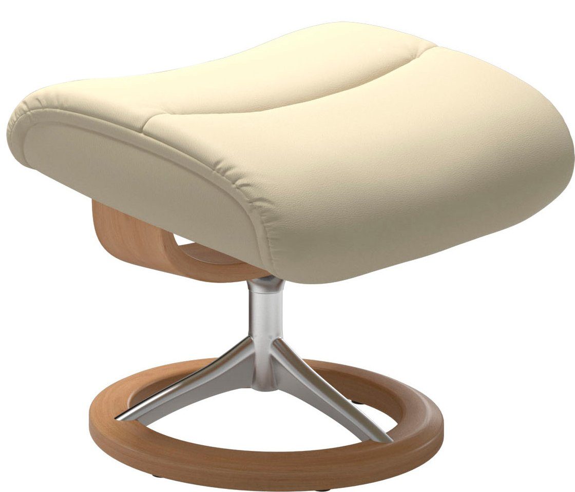 mit S,Gestell Eiche Hocker), Signature mit Stressless® Größe Base, View Relaxsessel (Set, Relaxsessel