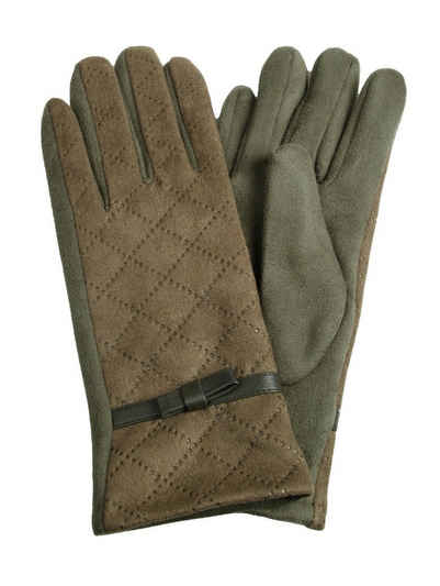 Capelli New York Strickhandschuhe Damen Wildleder Handschuhe