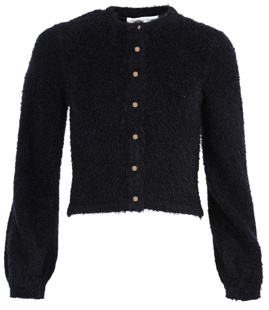 Strickjacke Trachtenstrickjacke Nivora schwarz
