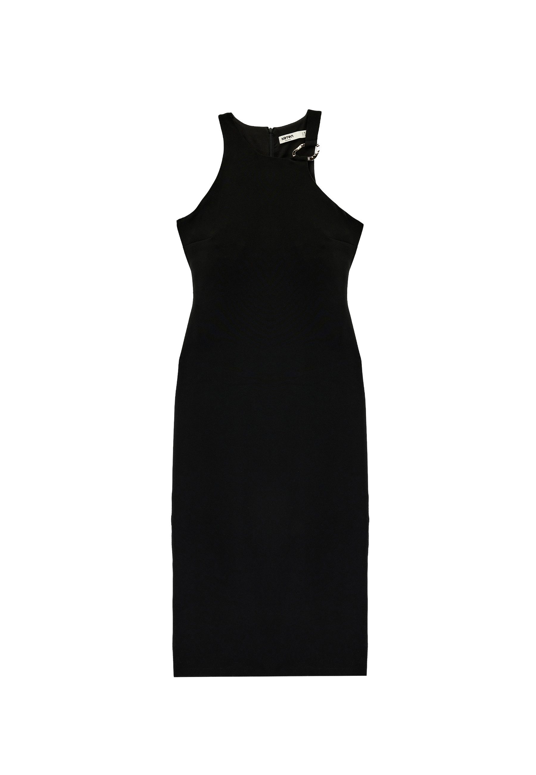 Koton Badekleid Mit Metall-Accessoires A Form Maxikleid