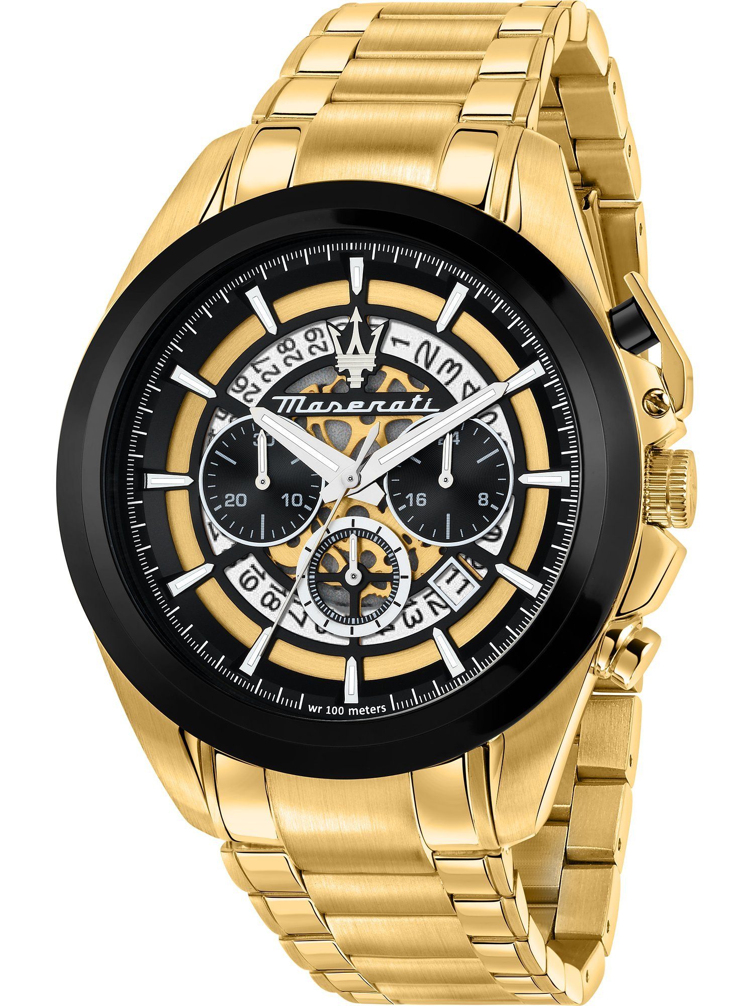 Chronograph Maserati Herren-Uhren Analog Quarz