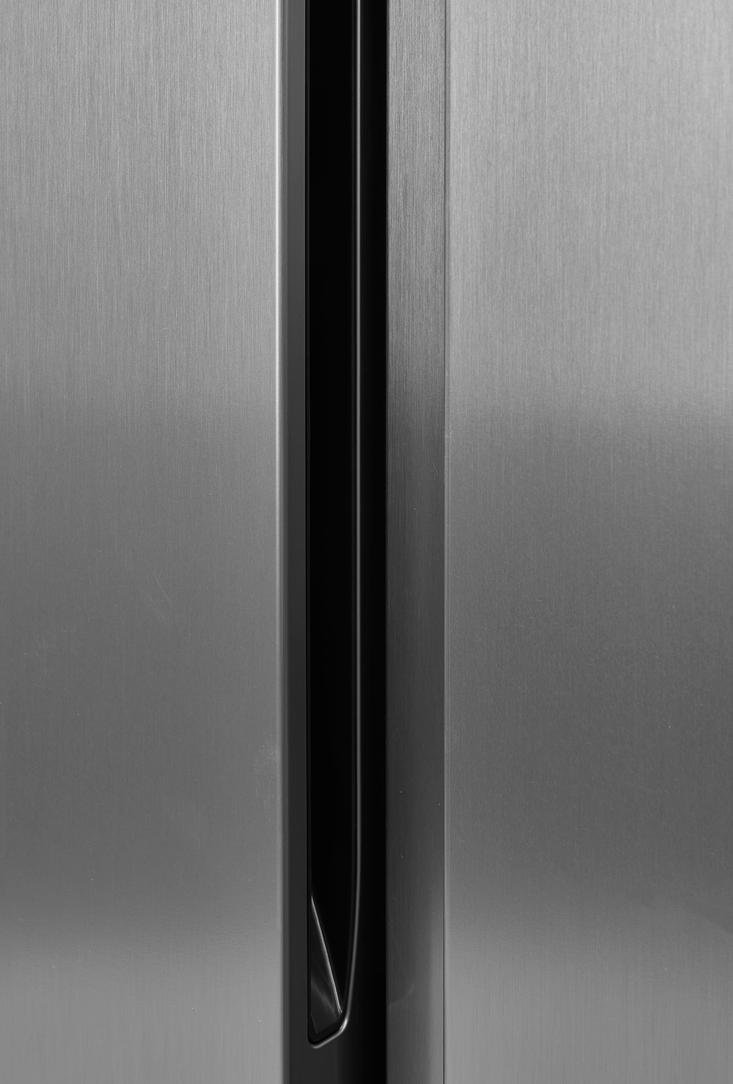 Hisense Side-by-Side hoch, cm 178,6 91 grau cm RS677N4ACC, breit