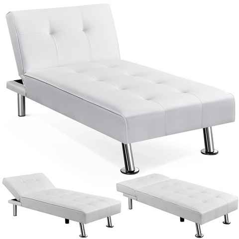 Yaheetech Schlafsofa, Couch Klappbett Bettsofa Klappsofa Gästebett Relaxsofa