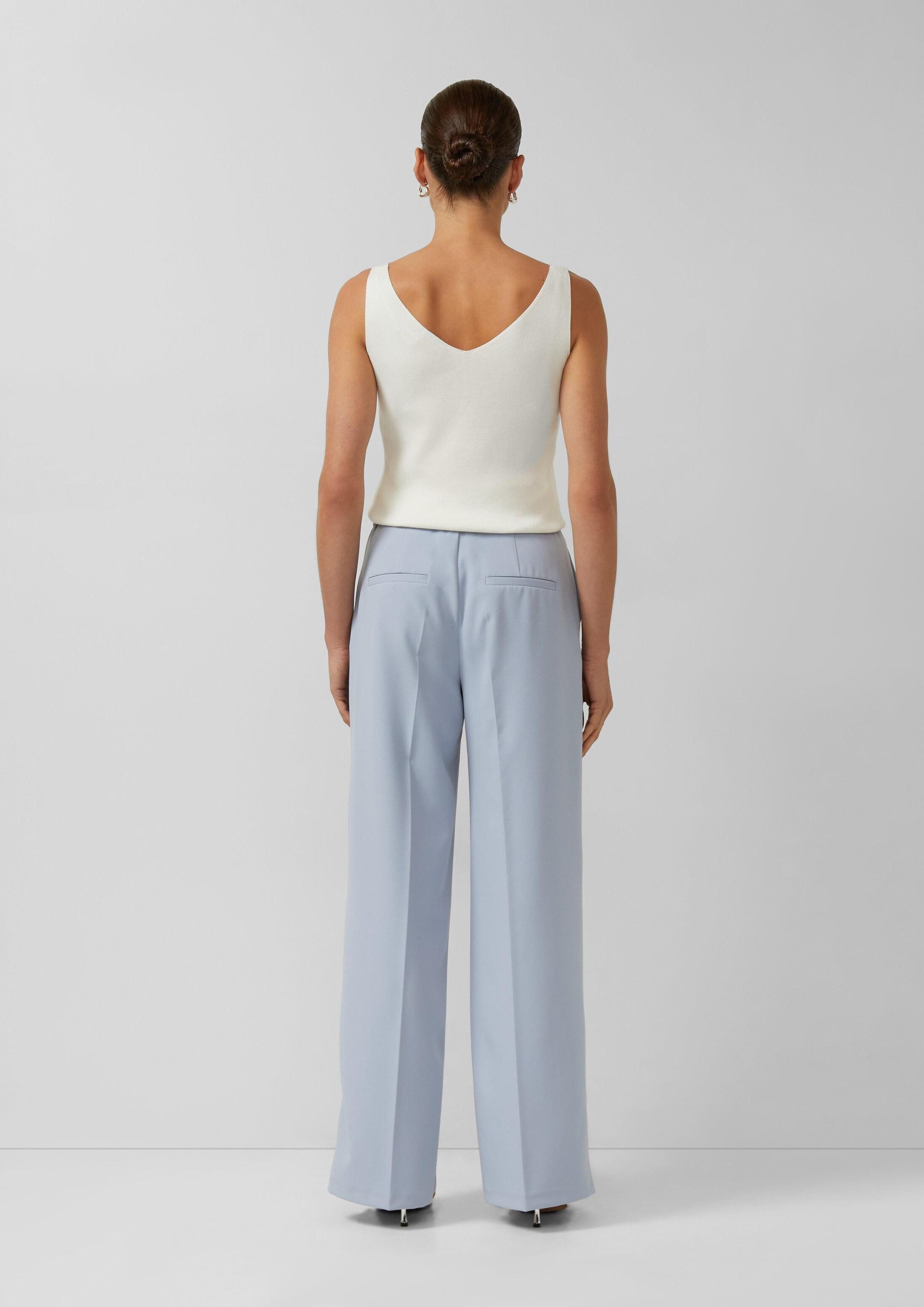 s.Oliver Chinos Hose Elegante Hose aus Twill mit Elastikbund