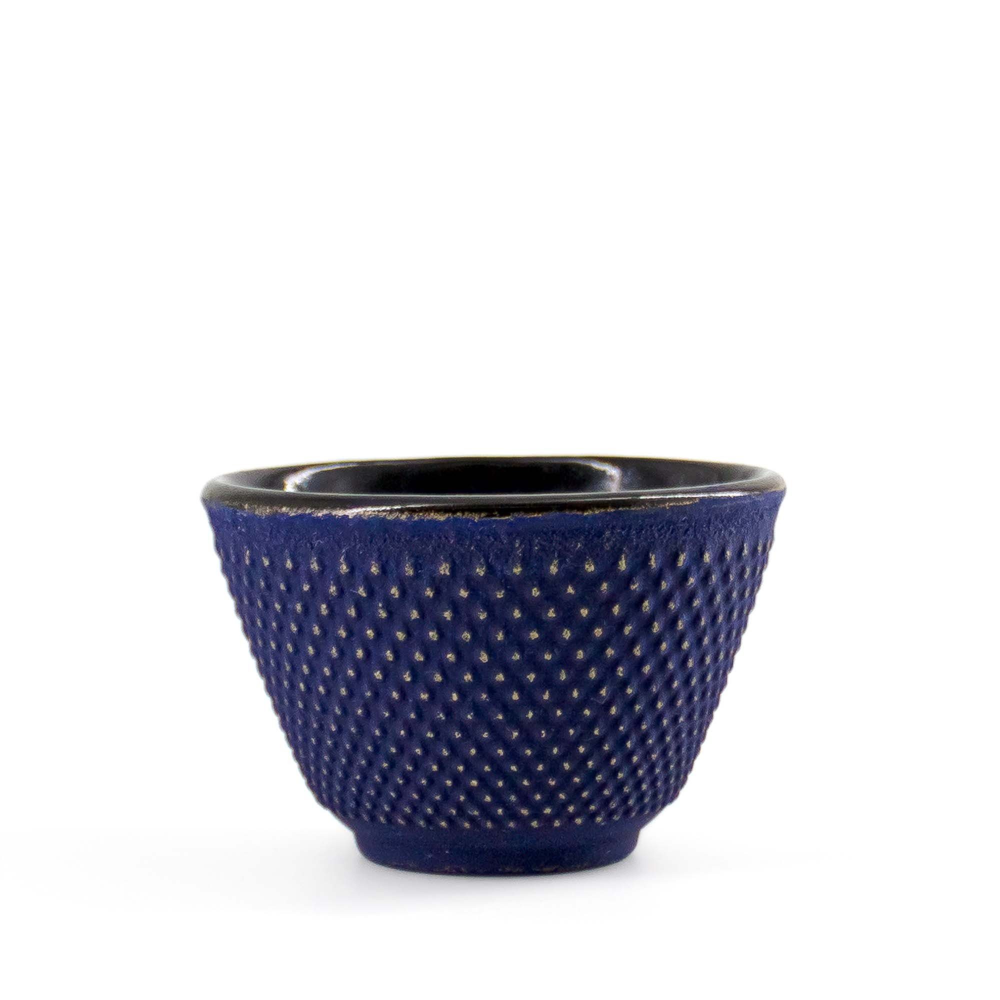 teayumi Tasse ARARE Tetsunoyunomi Gusseisentasse 120 ml Blau Gold