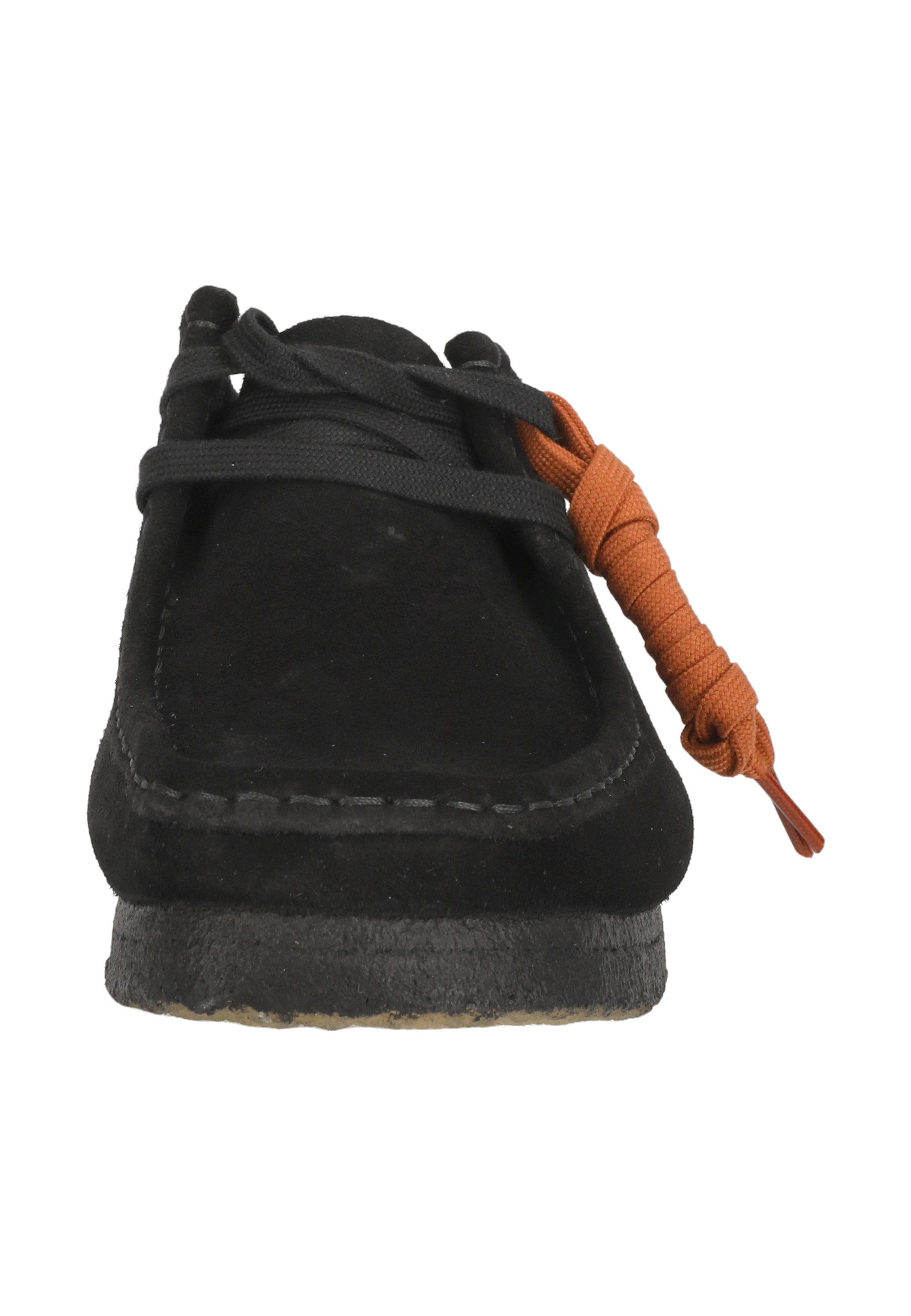 Clarks Wallabee Black Schnürschuh aus hochwertigem schwarzem Wildleder