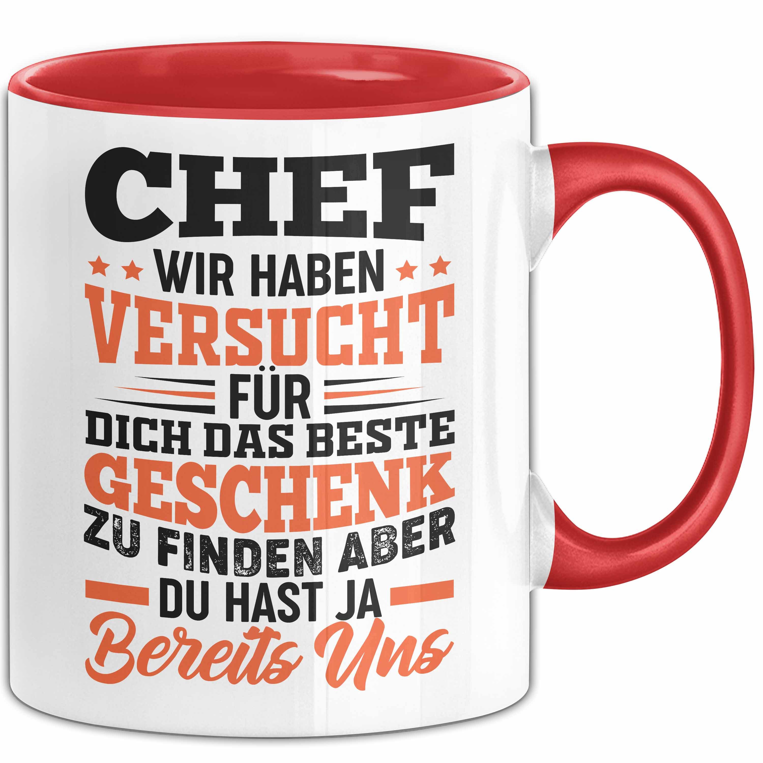 Trendation Tasse Chef Geschenk Tasse Wir Haben Versucht Das Beste Geschenk Für Dich Zu