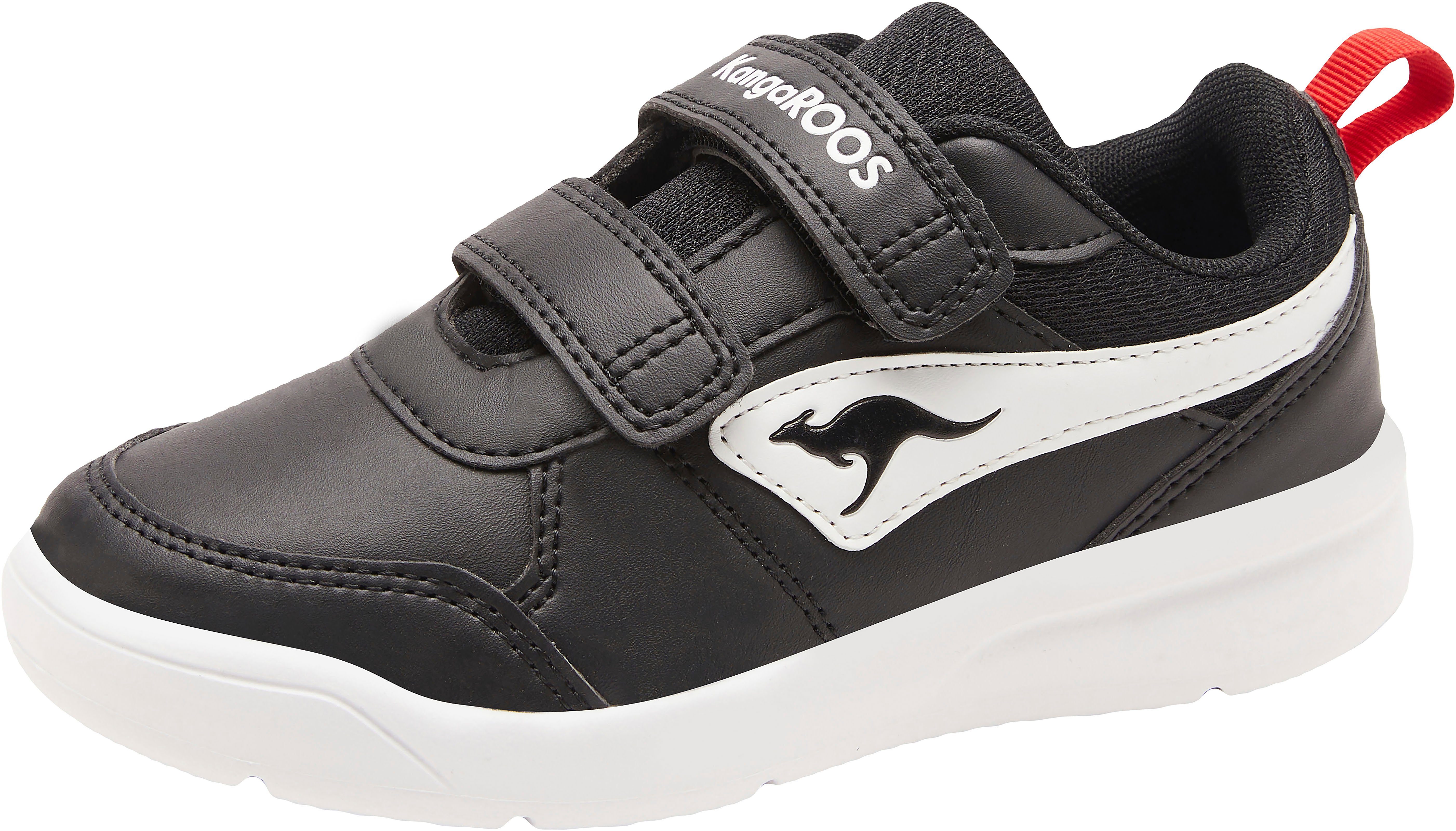 KangaROOS K-Ico V Sneaker mit Klettverschluss schwarz-weiß | Sneaker low