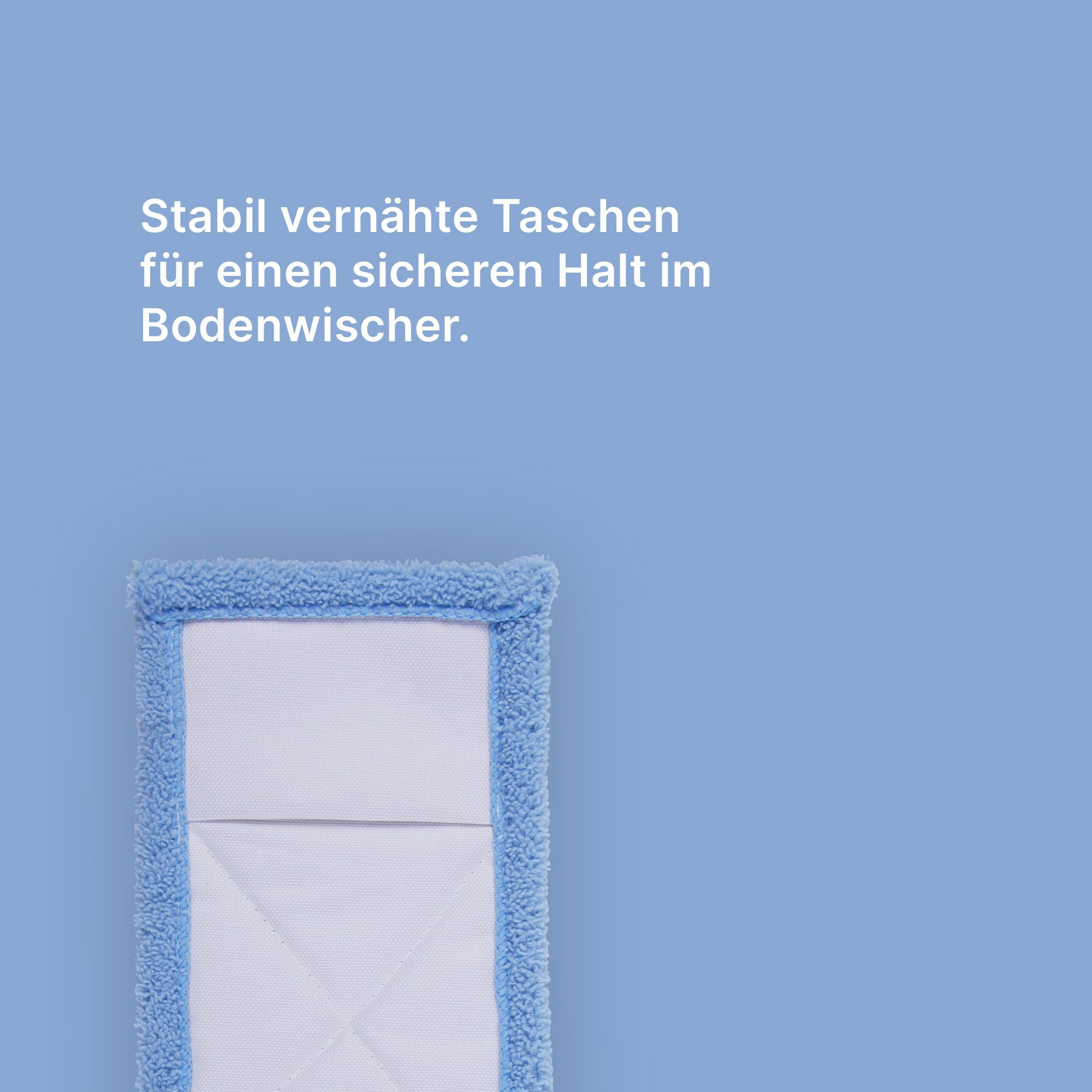 Bestlivings Mikrofaser Wischbezug (Mikrofaser, 40x12 cm, für alle gänigen Klapphalter, 4-tlg., Ersatzbezug für Bodenwischer Flachwischer Bezug - Wischmopp) – Bild 4 von 5