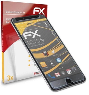 atFoliX Schutzfolie für Ulefone Be Touch 3, (3 Folien), Entspiegelnd und stoßdämpfend