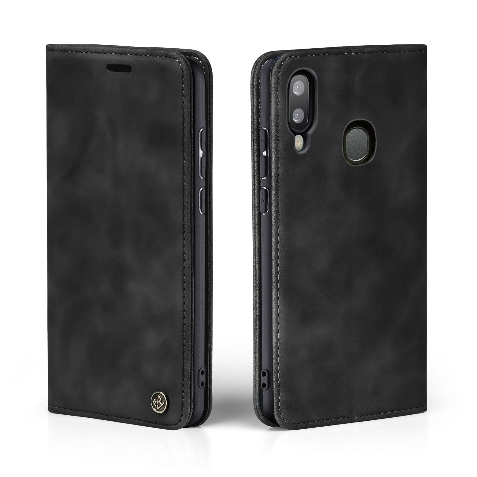 Tec-Expert Handyhülle Tasche Hülle für Samsung Galaxy A20e 5.8 Zoll, 5.8, Cover Klapphülle Case mit Kartenfach Fliphülle aufstellbar